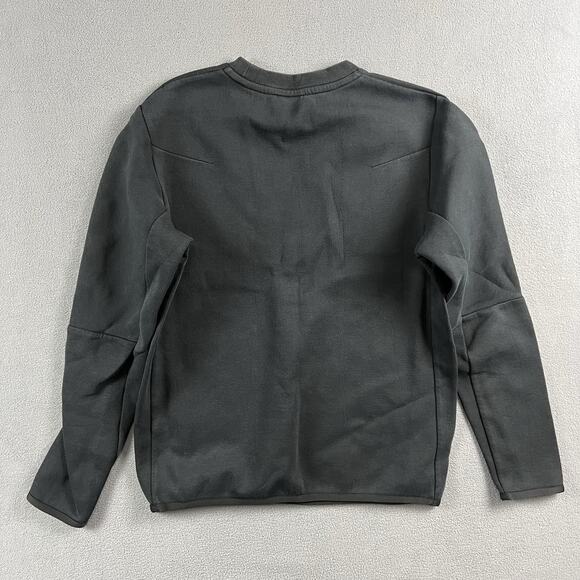 Nike Sweater Mens Small Black Sportswear Tech Fleece Crewneck Sweatshirt - Picture 3 of 7